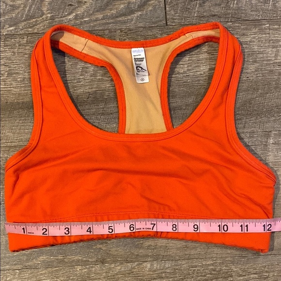 American Apparel Orange Racerback Sports Bra - Picture 4 of 8